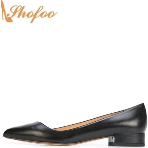 Shofoo Women's Ballet Flats With Heels