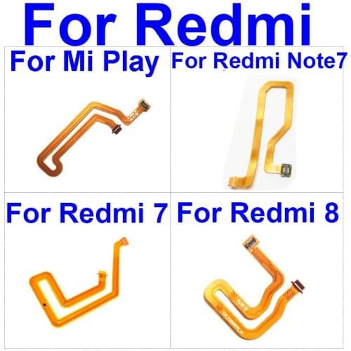 Fingerprint Sensor Scanner Touch ID Connect For Xiaomi Redmi Mi Note 7 8 Play Motherboard Home Button Flex Ribbon Cable Repair