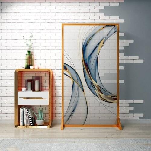 Modern minimalist Nordic art screen bedroom shielding home living room office porch metal mobile screen