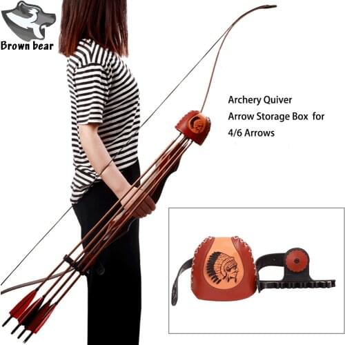Quick Release Arrow Box Quiver Bag Storage Box for Recurved Bow Outdoor Hunting Sport Accessory