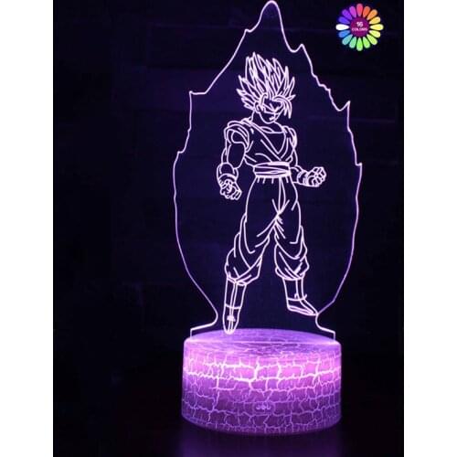 TAKARA TOMY Dragon Ball Series 3D Night Light Colorful Touch Desk Lamp Remote Control Creative Gift Light Visual Light gift