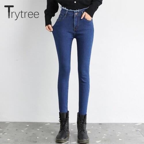 Женские обтягивающие джинсы Trytree China At AliExpress