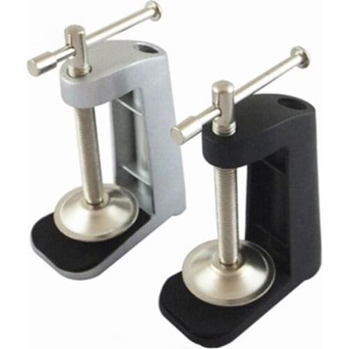 6PCS Universal Bracket Clamp LED Lamp Accessories Fixed Screw Metal Plastic Desk Lamp Holder Clip for Broadcast Mic Stand Clamp