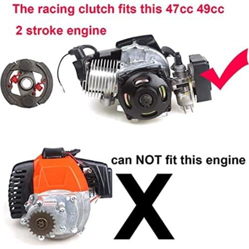 High 44-6 Performance Clutch Mini Motorcycle Motor Two Stroke Pocket Dirt Pit Bike ATV Quad Buggy 49Cc Parts