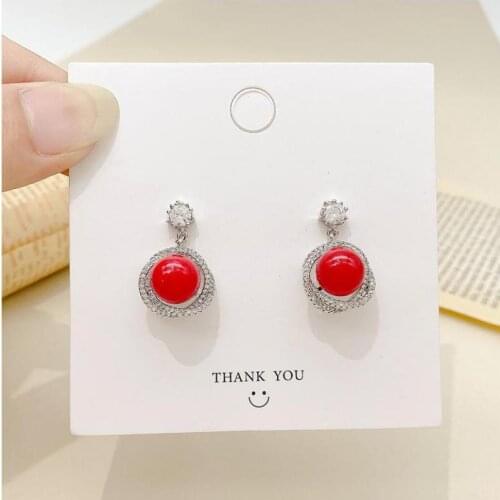 2021 Fashion New Earrings Korean Temperament Earrings Geometric Net Red Sweet Round Pearl Crystal Womens Earrings Sale Brincos