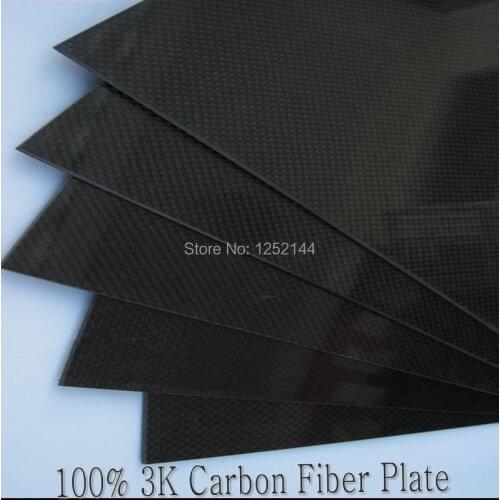 100% 3k 5mmx200mmx300mm Carbon Fiber Plate/sheet /board/ different weave for car airplane quadcopter multicopter free shipping