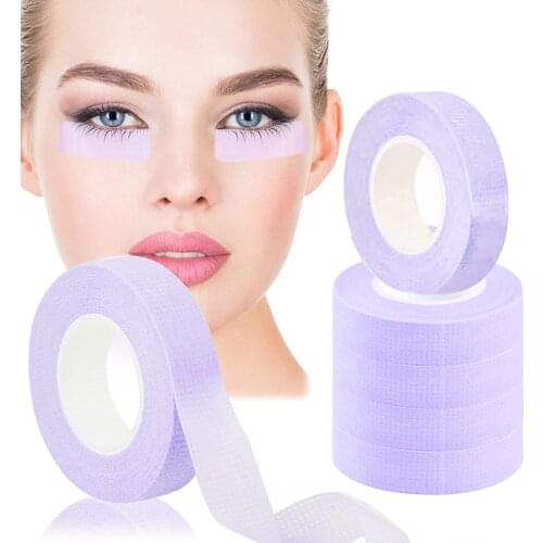 15 Rolls Eyelash Extensions Purple Blue Tape Micropore Adhesive Tape Non-woven Eyelash Extension Tool Lash Tape