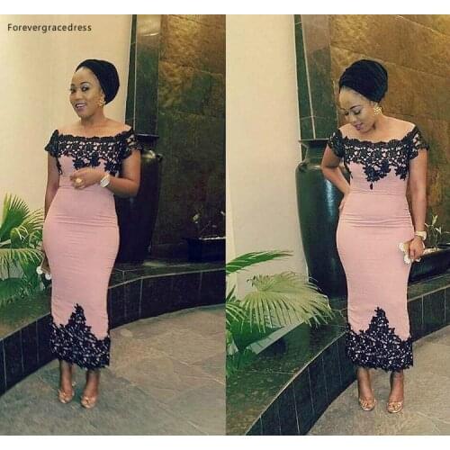 2019 Cheap Sheath Evening Dress Off Shoulder Back Zipper Semi Club Wear Homecoming Party Gown Plus Size Custom Make