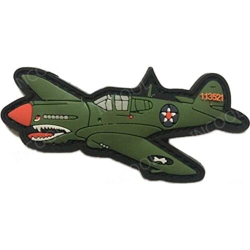 3D PVC Airplane F Bomb Military Patch Tactical Badges Combat Rubber Bullet Patches For Clothing Backpack Bags