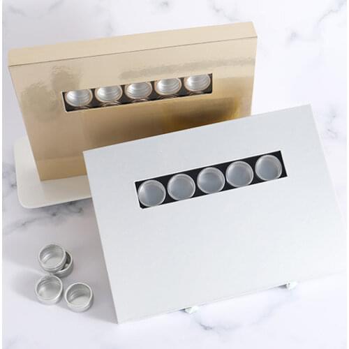 35 grid aluminum diamond painting golden silver storage box nail art jewelry box jewelry DIY new arrival