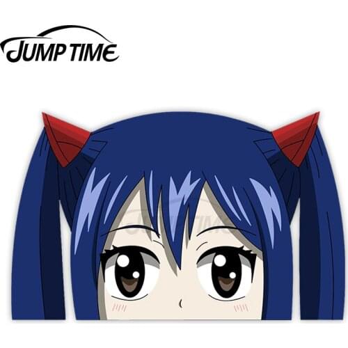 JumpTime 13 x 6.8cm For Sky Dragon Slayer Peeker Big Head Car Stickers Waterproof Scratch-proof Custom Printing Window Stickers