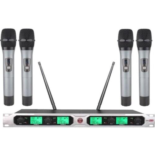 Bolymic Professional 4 Channels UHF Handheld microphone draadloze microfoon