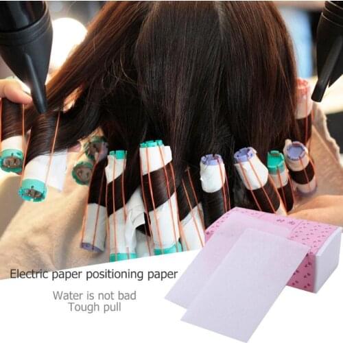 100 sheets Salon Hair Perming Paper Hair Curler Salon High Temperature Resistant Blanching Perm Paper Electric Hair Paper Curls