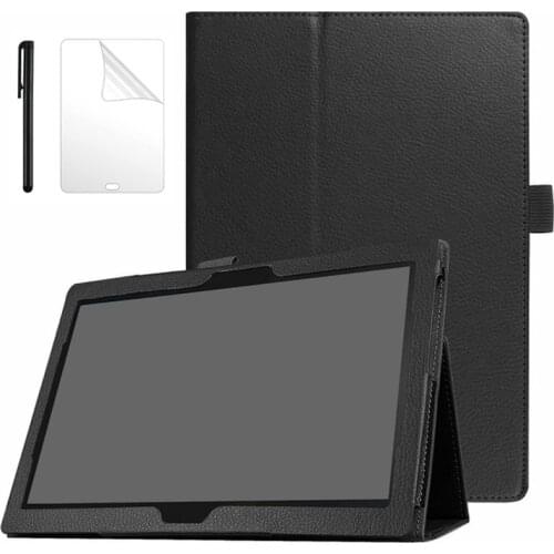 PU Leather Cover Ffor Lenovo Tab M10 HD TB-X306F X306F X306X 10.1" Funda Stand Shell Etui M10 HD 2nd 2020 Case +Film+Pen
