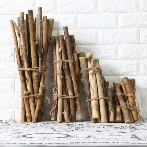 5pcs Raw Wood Wooden Stick DIY Wooden Making Hanging Crafts Handmade Home Decor Wedding Macrame Accessories 30 40 50 60 cm