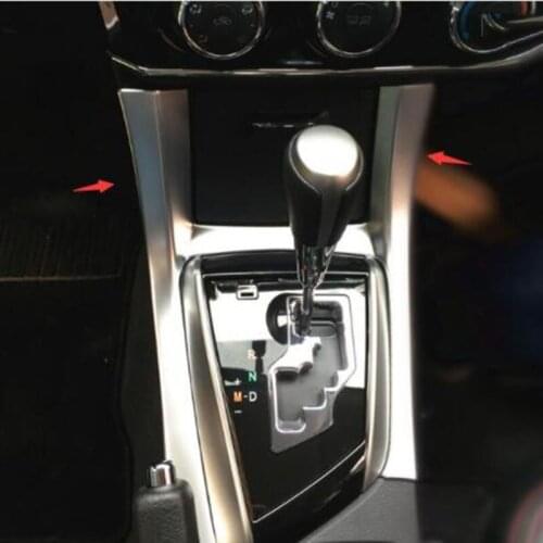 For Toyota corolla 2014 2015 ABS Matte Car gear shift knob frame panel Decoration cover trim accessories 1PCS