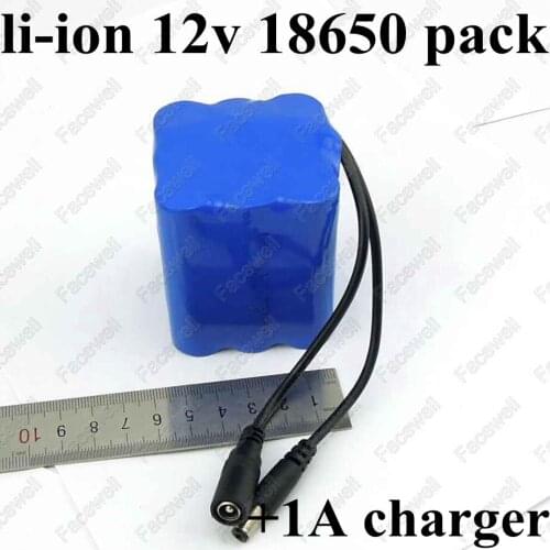 Brand 18650 12V 9Ah li-ion 11.1v battery dc 12v portable li-ion 18650 pack for Handwritten fluorescence plate led cctv camera