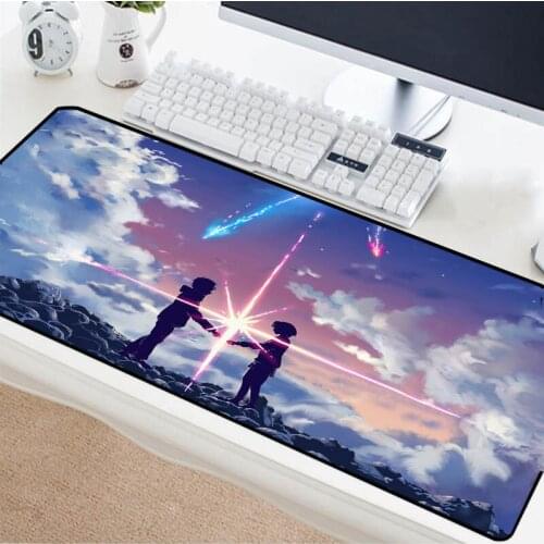Mairuige Couple anime mouse pad beautiful sky as background table mat suitable for csgo dota2
