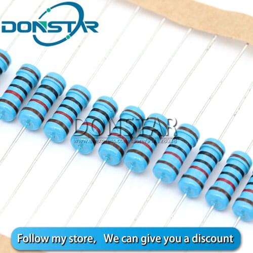 20PCS 1W 1% Metal Film Resistor 1R~1M 2R 10R 22R 47R 100R 470R 1K 4.7K 10K 22K 47K 100K 330K 470K 680K 1 2 10 22 47 100 330 ohm