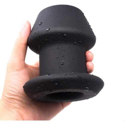 Huge Anal Plug Silicone Hollow Prostate Massage Vaginal Dilator Anus Speculum Large Butt Plug Treatment Massager For Adult