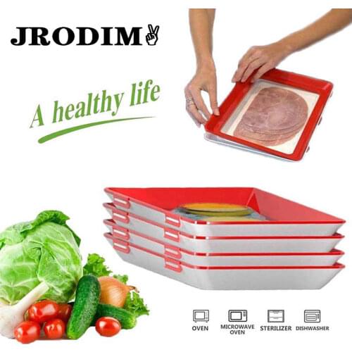 JRODIM Creative Food Preservation Tray Food Fresh Keeping Fresh Spacer Organizer Food Preservate Refrigerator Food Storage