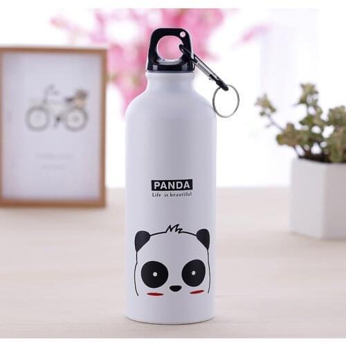 500Ml Portable Drinking Mug Animals Water Bottle Cute Coffee Tea Bottle with Buckle Hiking Cycling Camping Outdoor Logo Custom