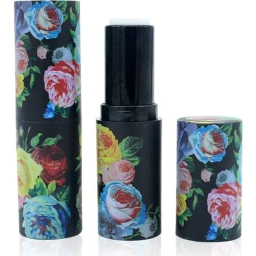 DIY 12.1mm Lipstick Lip Balm Tube Rose Flower Empty High Quality Plastic Lipstick Tube Lipstick Gloss Cosmetic Container 200pcs