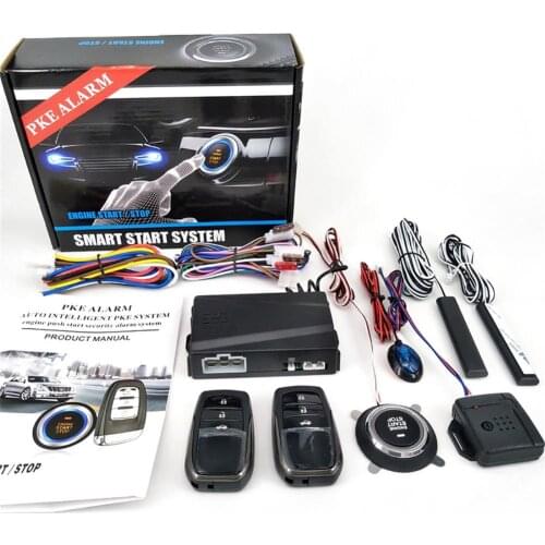 12V Car SUV Keyless Entry System Engine Start Alarm System Push One-button Start System Remote Starter Stop Car Accessories
