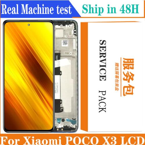 6.67'' Display Replacement With Frame For Xiaomi Poco X3 NFC LCD Touch Screen Digitizer Assembly For Xiaomi Poco X3 LCD
