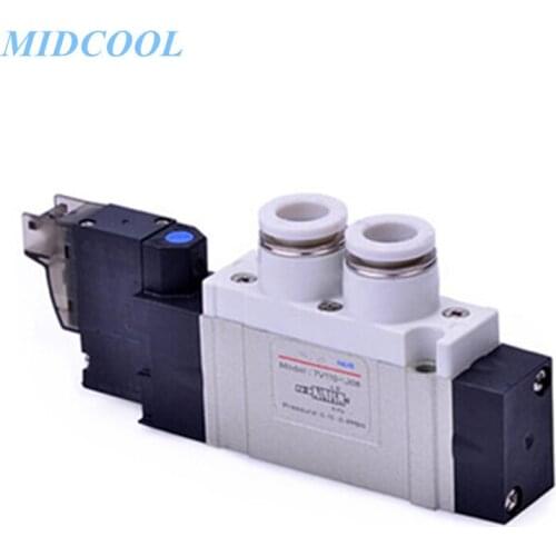 Solenoid Valve 7V Series 7V0510J 7V110J 7V210J 220V 110V 24V 12V (5/2,5/3 way) Tube type Terminal