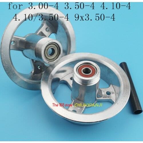 3.00-4 3.50-4 4.10-4 4.10/3.50-4 9x3.50-4''Electric Scooter Wheel hub for Gas scooter bike motorcycle ATV 4 inch Alloy Rims