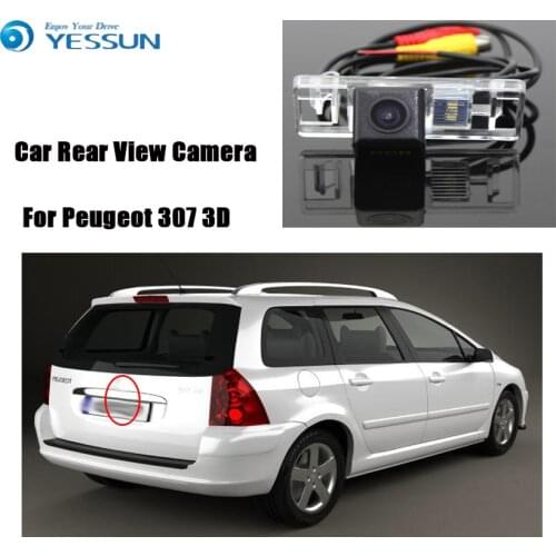 YESSUN For Peugeot 307 3D 5D Hatchback Reverse Camera HD CCD Night Vision Car Parking Backup Camera Rear View hd Camera