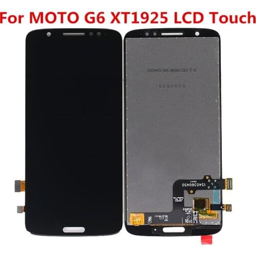 JIEYER For Motorola G6 LCD Display Touch Screen Digitizer Assembly Replacement Parts For Moto G6 XT1925 5.7" Inch LCDs Screen