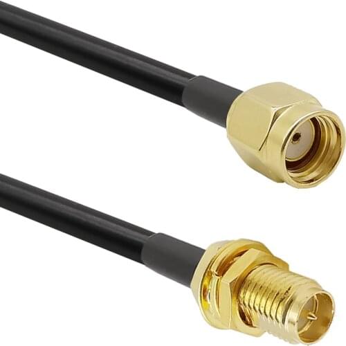 1-30 meters Pigtail cable RP SMA Male to RP SMA Female Connector RG58 RF Antenna Pigtail Jumper Adapter Extension Coaxial Cable
