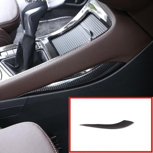 1 Pcs For BMW X1 F48 2016-2018 For BMW X2 F47 2018 Carbon Fiber ABS Center Console Decoration Strip Trim Car Accessory