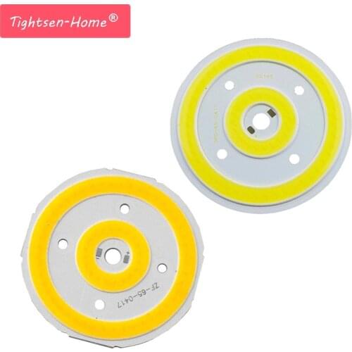 10W 65mm Round COB LED Pure White Warm Light Lamp source Chips DC 12V 800MA for Auto Lighting DIY Decor Lamp 3 years warranty