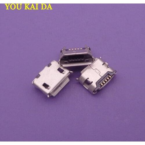 100pcs/lot 5pin micro mini usb connector charing port socket jack v8 port plug dock for cell phone mobile 5PINS