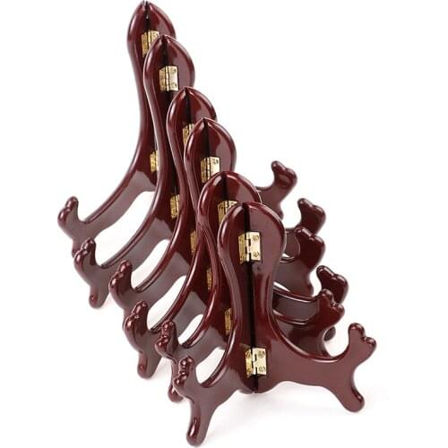 Wooden Storage Bracket Plate Holder Multifunction Universal High End Display Stand Photo Decorating Base Tea Cake Art Home Decor