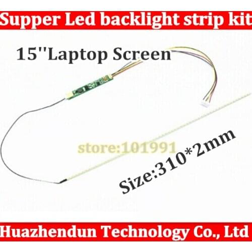 50PCS 310mm 14'' Adjustable brightness led backlight strip kit,Update 14inch-wide laptop LCD ccfl to LED backlight
