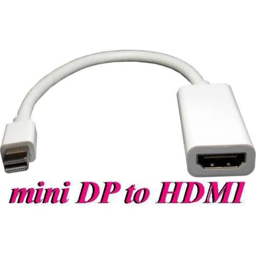 50pcs/lot*Mini Display Port DisplayPort DP Male to HDMI Female converter Adapter Cable For AIR PRO MAC Macbook NOTEBOOK
