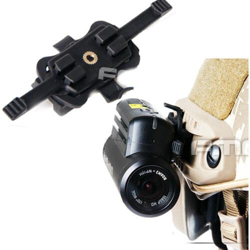 Outdoors Helmet Accessories Tactical Helmet Clamp Contour Adapter Helmet Side Rail Guide Bracket Flashlight Mount