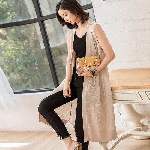 Женские длинные жилеты Beaumooi China At AliExpress