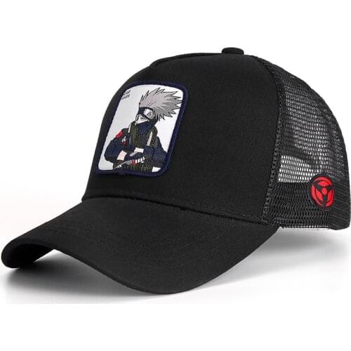NARUTO New Brand HATAKE KAKASHI Anime Snapback Cap Cotton Baseball Cap Men Women Hip Hop Dad Mesh Hat Trucker Dropshipping
