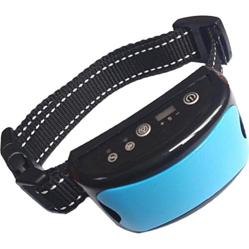 Safe Effective Rechargeable Bark Stop Collar Waterproof Vibration Electric Shock Pets Training Device