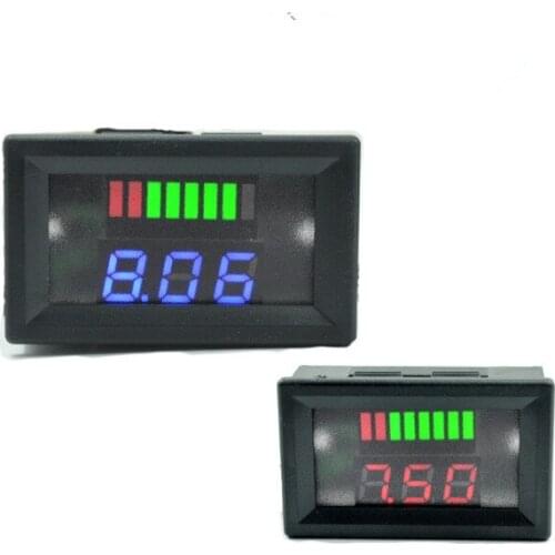 10PCS Digital Battery tester Discharge voltage Indicator meter capacity Tester voltmeter for Electric Vehicle Acid lead 48V