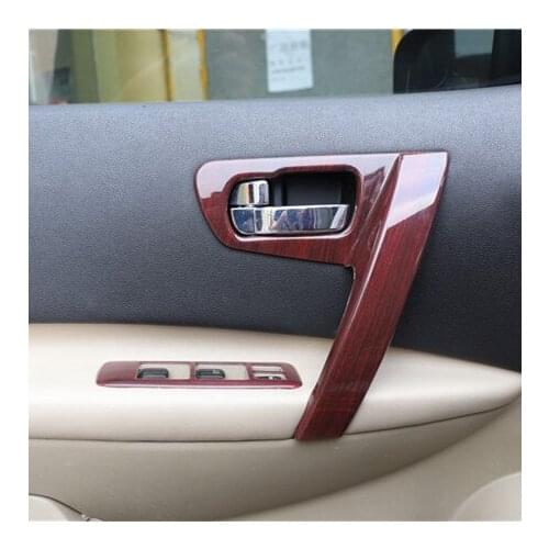 Imitation Wood Air Outlet Steering Wheel Window Door Handle Gear Decor Frame For Nissan Qashqai 2008 09 1011 121314 15 CAA332B
