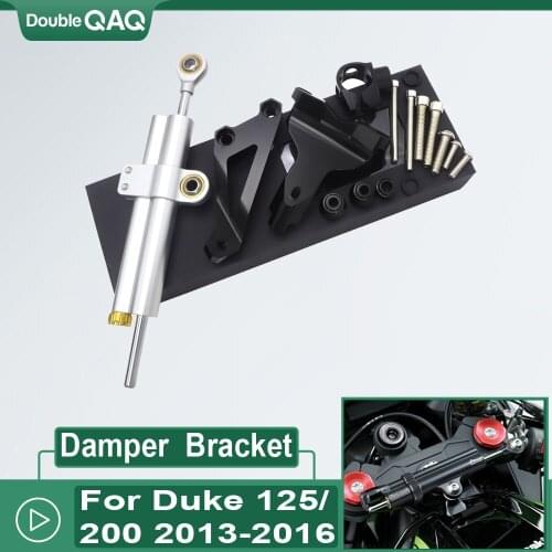 For Duke 390 200 2013 2014 2015 2016 Steering Damper Mounting Bracket Kit Duke125 Duke390 Stabilizer Reversed Safety Control