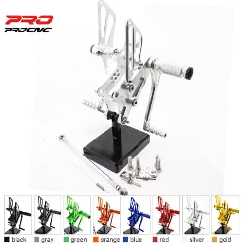 For Honda VFR400 NC30 RVF400 NC35 VFR 400 NC 30 adjustable Aluminum Motorcycle Rearset Footrest Footpeg Rear Set Footrest Pedal