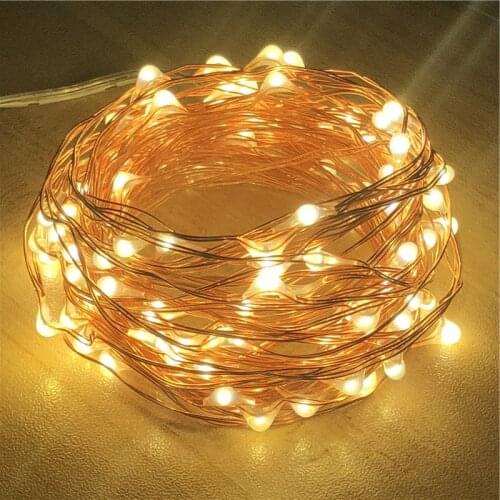 ECCJ LED String Lights With Transparent Wire