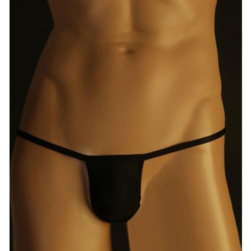 Gay Male Briefs Mens Underwear T-back Thongs Ultra-Thin Sexy Low Waist Briefs Bulge Pouch Comfortable Underpants Men Thong